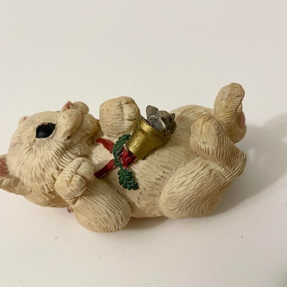 Vtg 1992 Kathy Wise Cats Kittens with Mouse Enesco Flaws - Picture 12 of 16